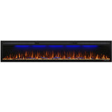 Electric Fireplace Recessed 88 inches