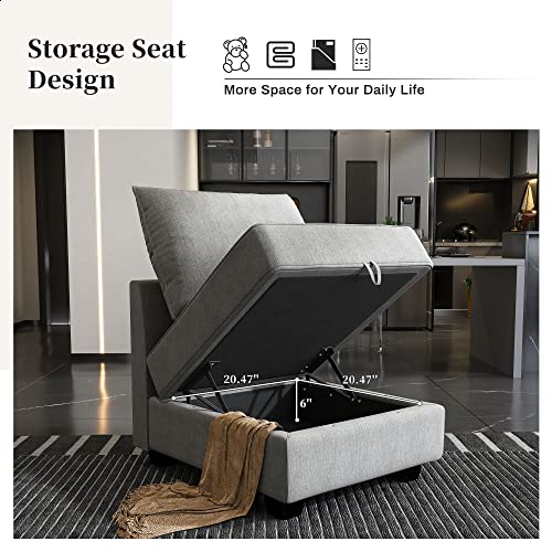Oversized Sectional Sofa with Chaise