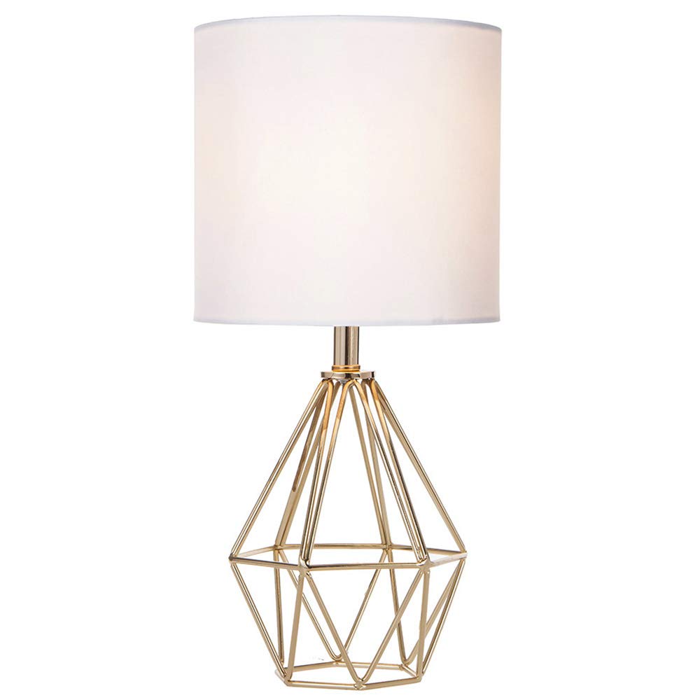 Gold Modern Hollow Out Base Bedroom Small Table Lamp