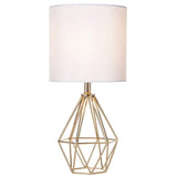 Gold Modern Hollow Out Base Bedroom Small Table Lamp