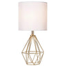 Gold Modern Hollow Out Base Bedroom Small Table Lamp