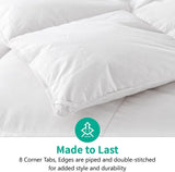 Feather Down Comforter King Size - 650 Fill Power Medium Warm 100% Organic Cotton