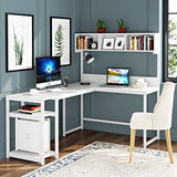 L-Shaped Desk with Hutch