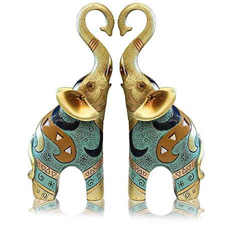 sugutee Good Luck Large Elephant Statue Decorations for Home