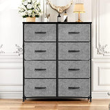 Dresser for Bedroom, Chest of 8 Drawers Cloth Dresser, Closet Storage