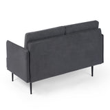 Metal Legs for Small Space Tufted Cushions Soft Sectional 2-Seat Couch