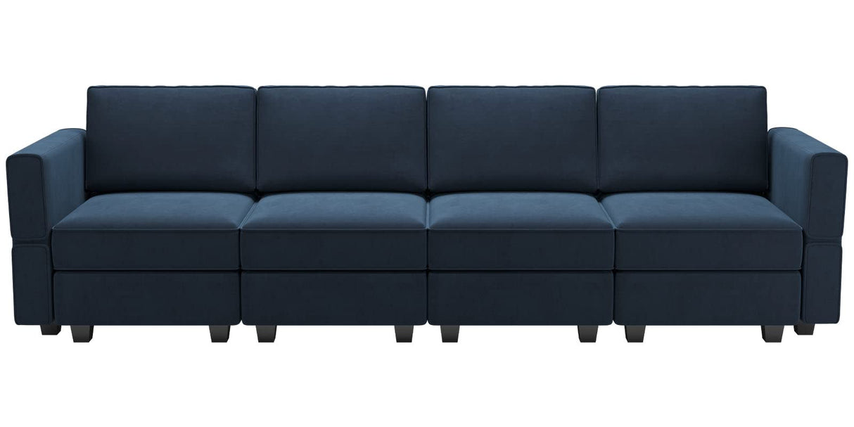 Sofa Velvet Sofa for Living Room Blue