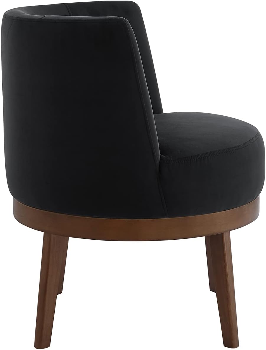 Modern 360 Degree Swivel Accent Chair, Comfy Velvet Round Accent Chair