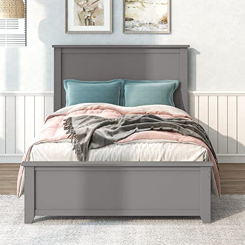 Full Size Storage Bed Frame with 5 Drawers Chest and 3-Tier Open