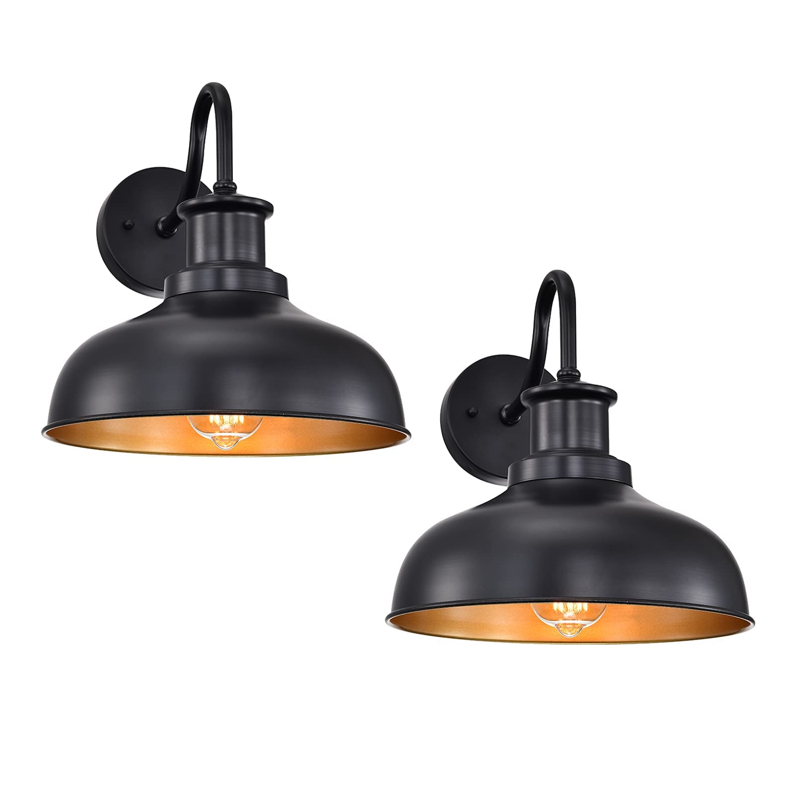 Farmhouse Gooseneck Barn Light Outdoor Wall Sconce Mount Light