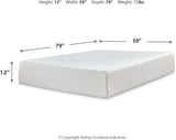 Chime 12 Inch Medium Firm Memory Foam Mattress, CertiPUR-US Certified