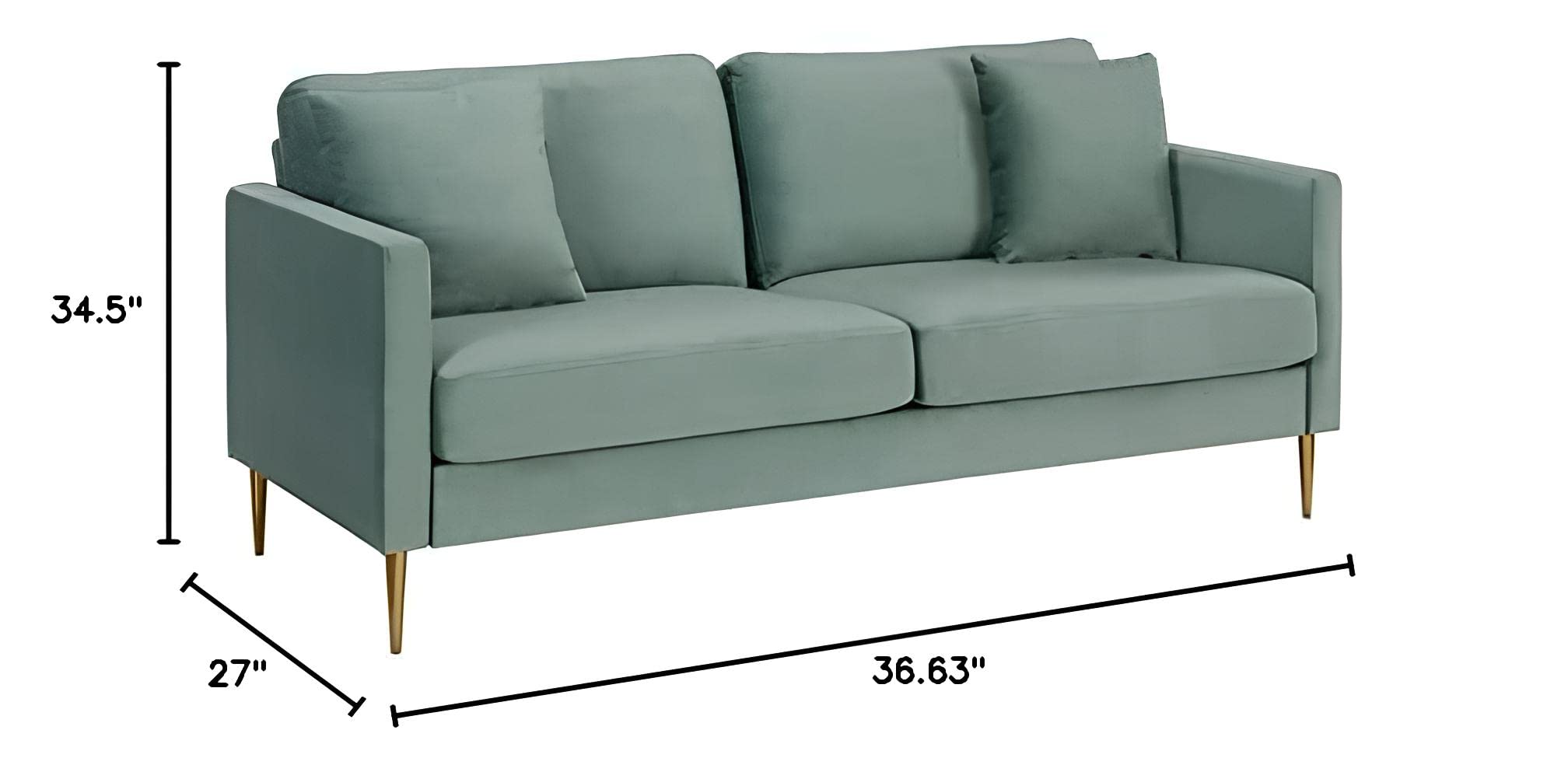 Highland Sofa Couch with Pillows