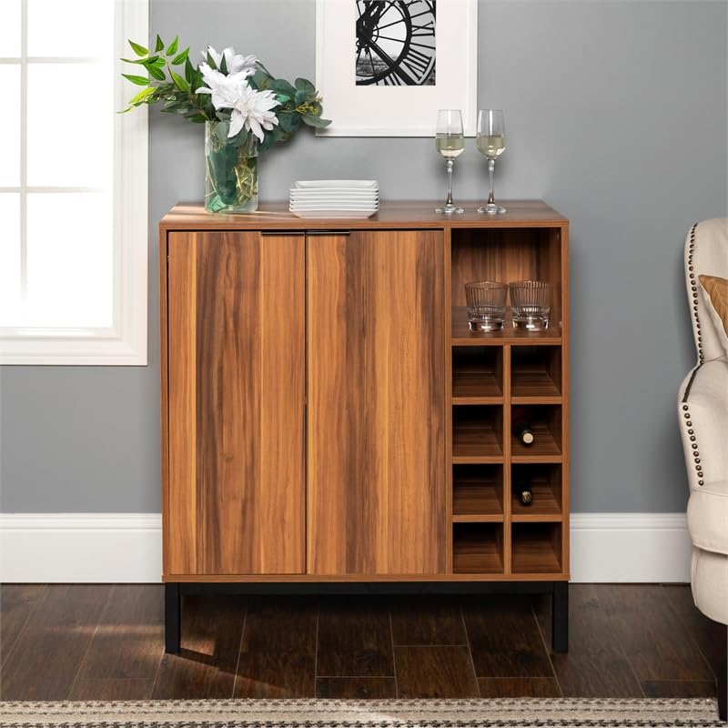 Mid-Century Modern Wood Kitchen Buffet Sideboard, Storage Cabinet