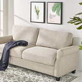 Josh Loveseat Sofa / Easy, Tool-Free Assembly, Beige