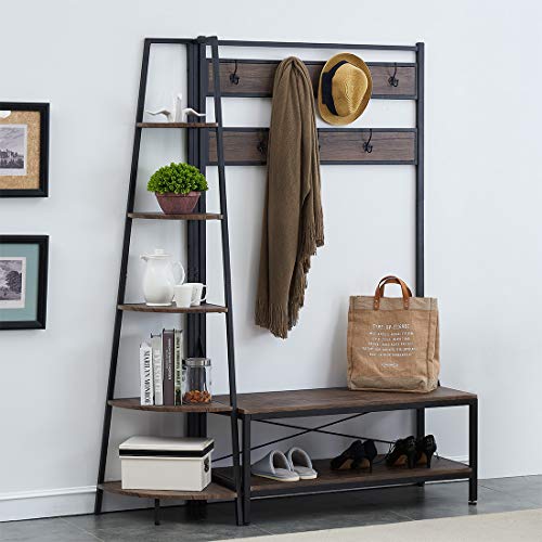 5-Shelf Corner Etagere Bookcase