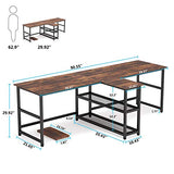 90.5 inch Computer Desk