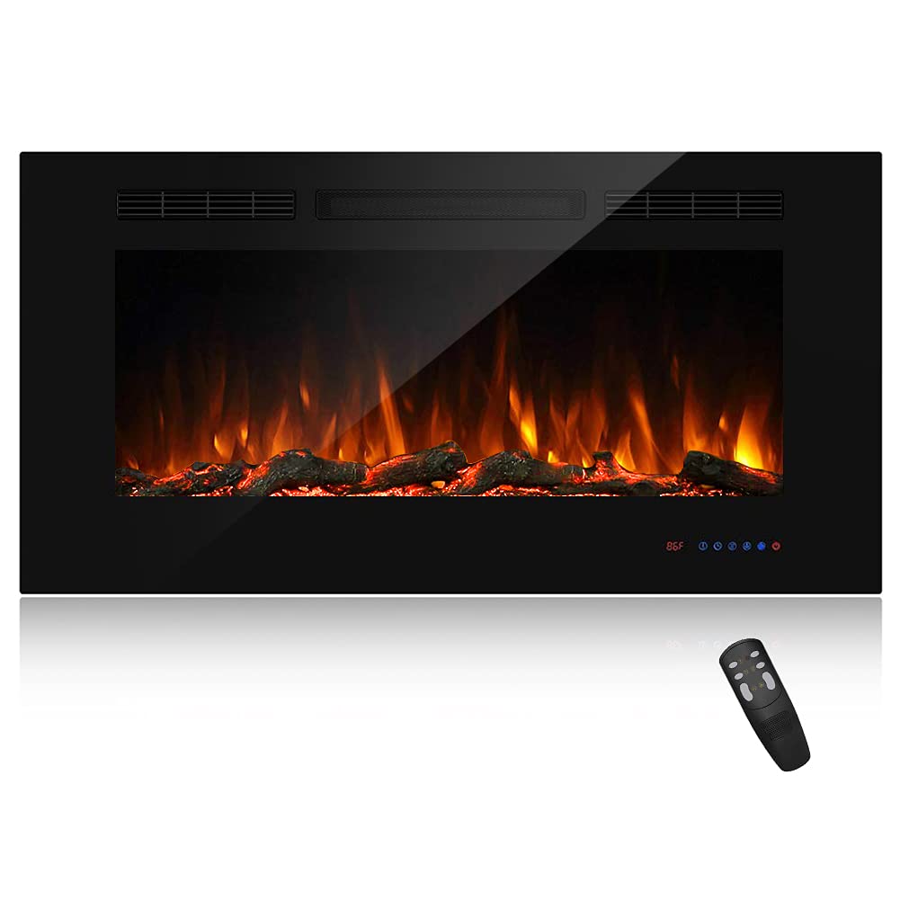 42" Recessed Electric Fireplace Insert 5 Flame Settings