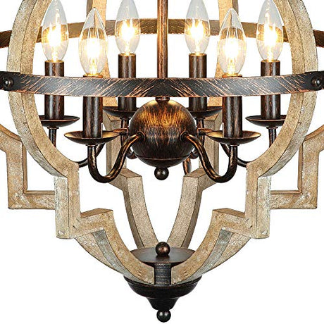 6-Light Farmhouse Chandelier