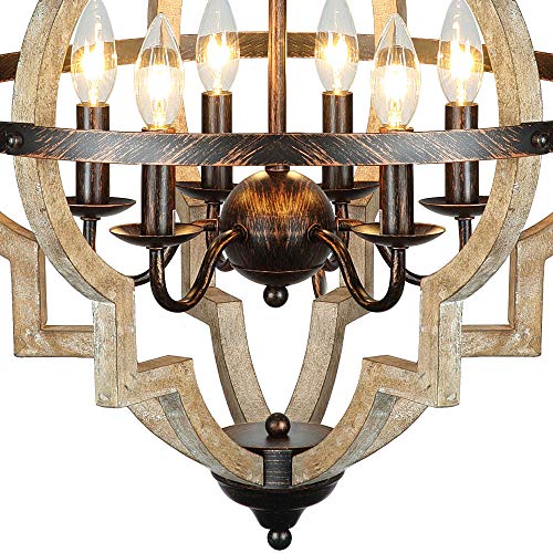 6-Light Farmhouse Chandelier
