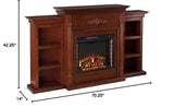 Tennyson Electric Bookcases Fireplace