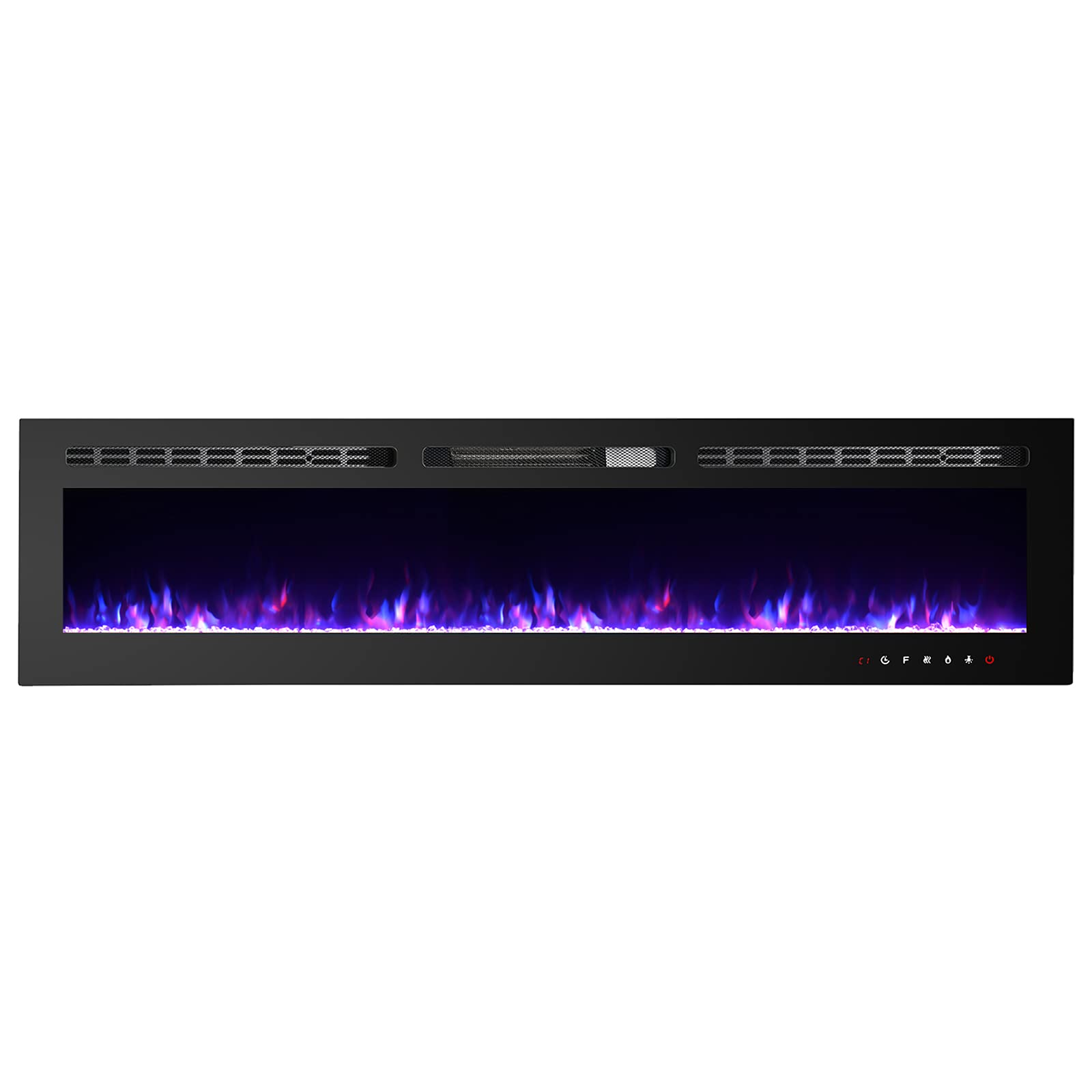 Electric Fireplaces Recessed Wall Mounted Fireplace Insert