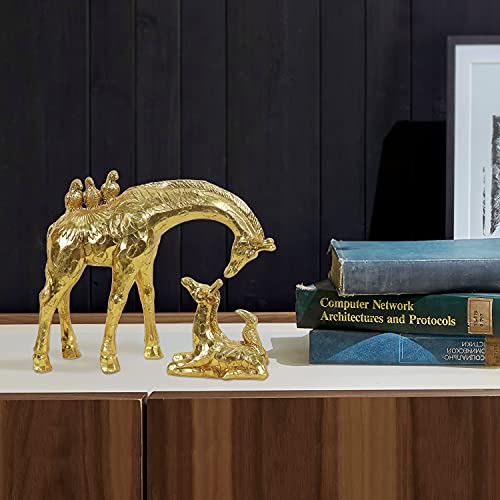 Resin Gold Giraffe Statues Parent