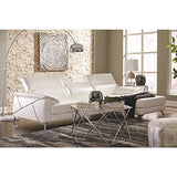 Madanere Modern Chrome 3-Piece Occasional Table Set