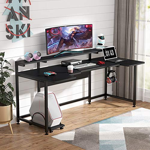 U Shaped Computer Desk with Hutch