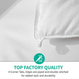 Feathers Down Comforter California King, All Season Feathers Down Duvet Insert- 64oz