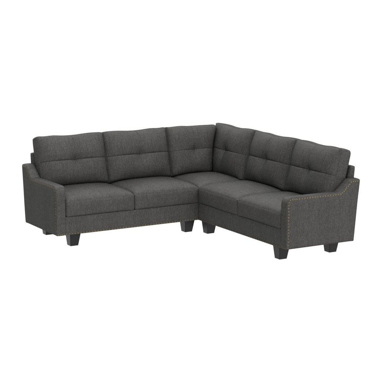 Convertible Sectional Sofa, L Shaped Couch, Reversible 4 Seat Corner Sofa