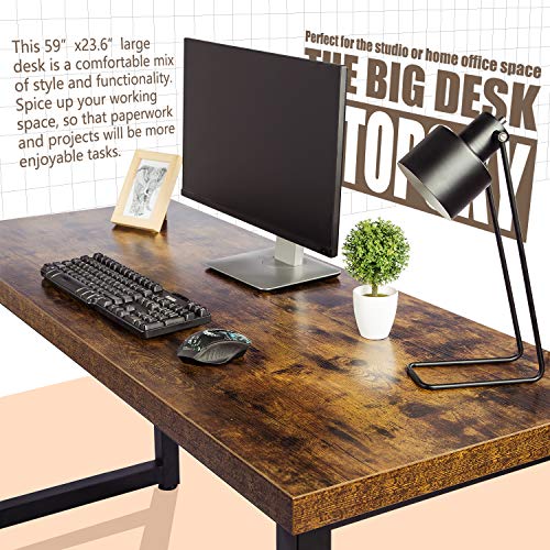 59" Big Large Computer Office Desk