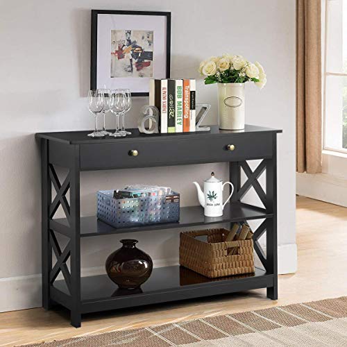 3-Tier Console Tables for Entryway, Small Entryway Table