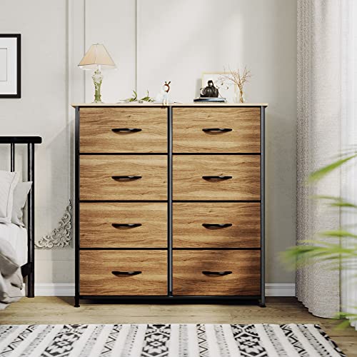 Dresser with 8 Drawers - Fabric Storage Tower, Organizer Unit for Bedroom