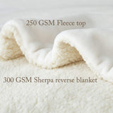 Sherpa Fleece Bed Blanket Queen Size Super Soft Fuzzy Plush Warm Cozy Fluffy