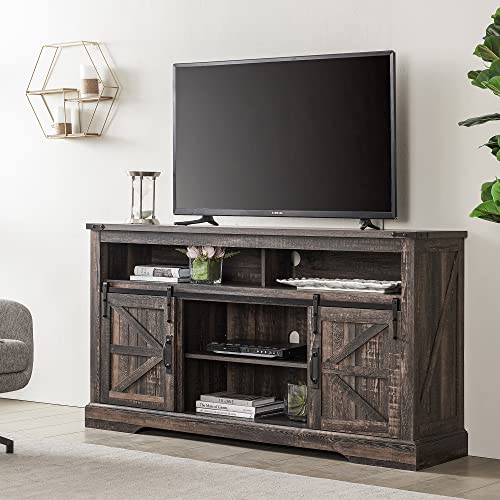 Farmhouse TV Stand Tall for 65 Inch