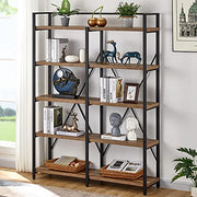 5 Tier Industrial Bookshelf