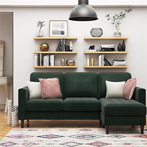 Modern Reversible Sectional Couch Upholstered