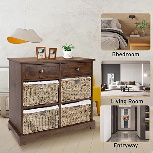 Wicker Basket Storage Cabinet, Wicker Storage Cabinet