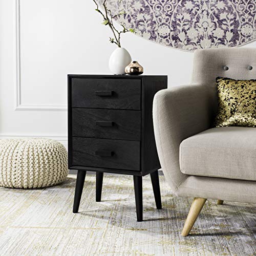 Safavieh Home Pomona Modern Black 3-drawer Chest