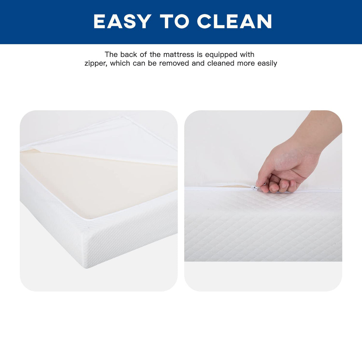 King Mattress 6 inch Gel Memory Foam Queen