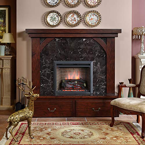 Western Electric Fireplace Insert with Fire Crackling Sound