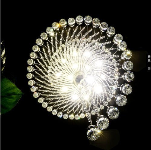 7-Lights K9 Crystal Chandelier Raindrop Chandelier Light Fixture