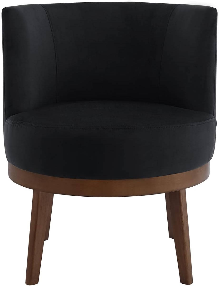 Modern 360 Degree Swivel Accent Chair, Comfy Velvet Round Accent Chair