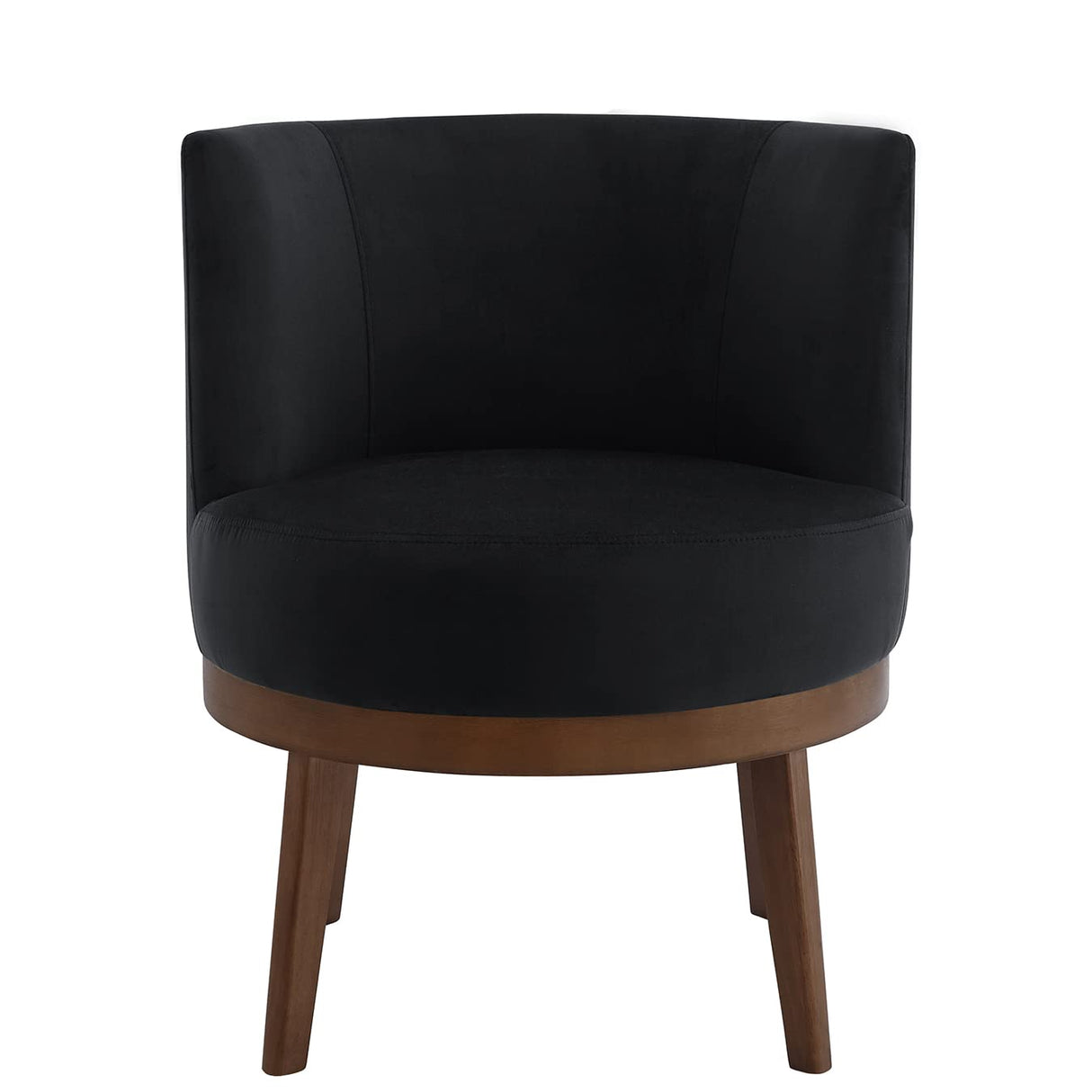 Modern 360 Degree Swivel Accent Chair, Comfy Velvet Round Accent Chair