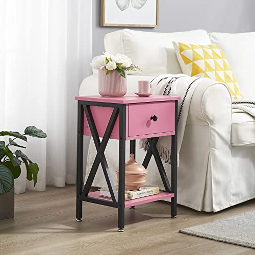 Night Stand for Bedroom Pink