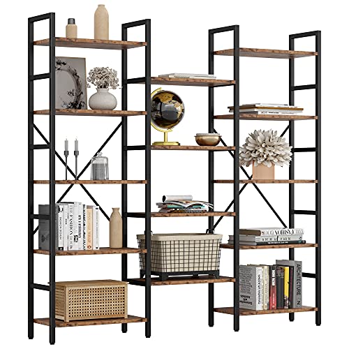 5 Tiers Industrial Bookshelf