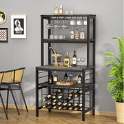 Wine Rack Table, FreeStanding Wine Bar Rack