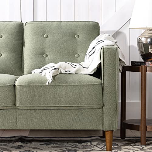 Lauren Loveseat / Button Tufted Cushions / Easy, Tool-Free Assembly, Pear Green