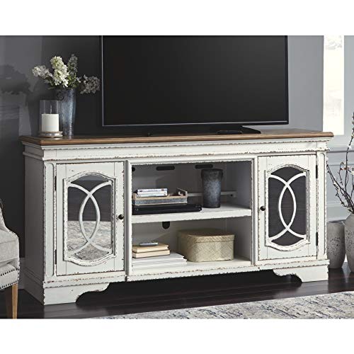 Farmhouse TV Stand with Fireplace Option Fits TVs up to 72"