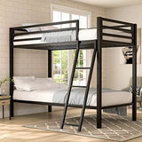 Bunk Bed Twin Over Twin Size with Ladder for Junior